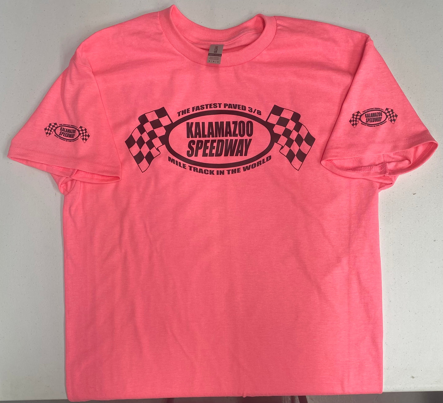 Kalamazoo Speedway Neon T-Shirts Cotton