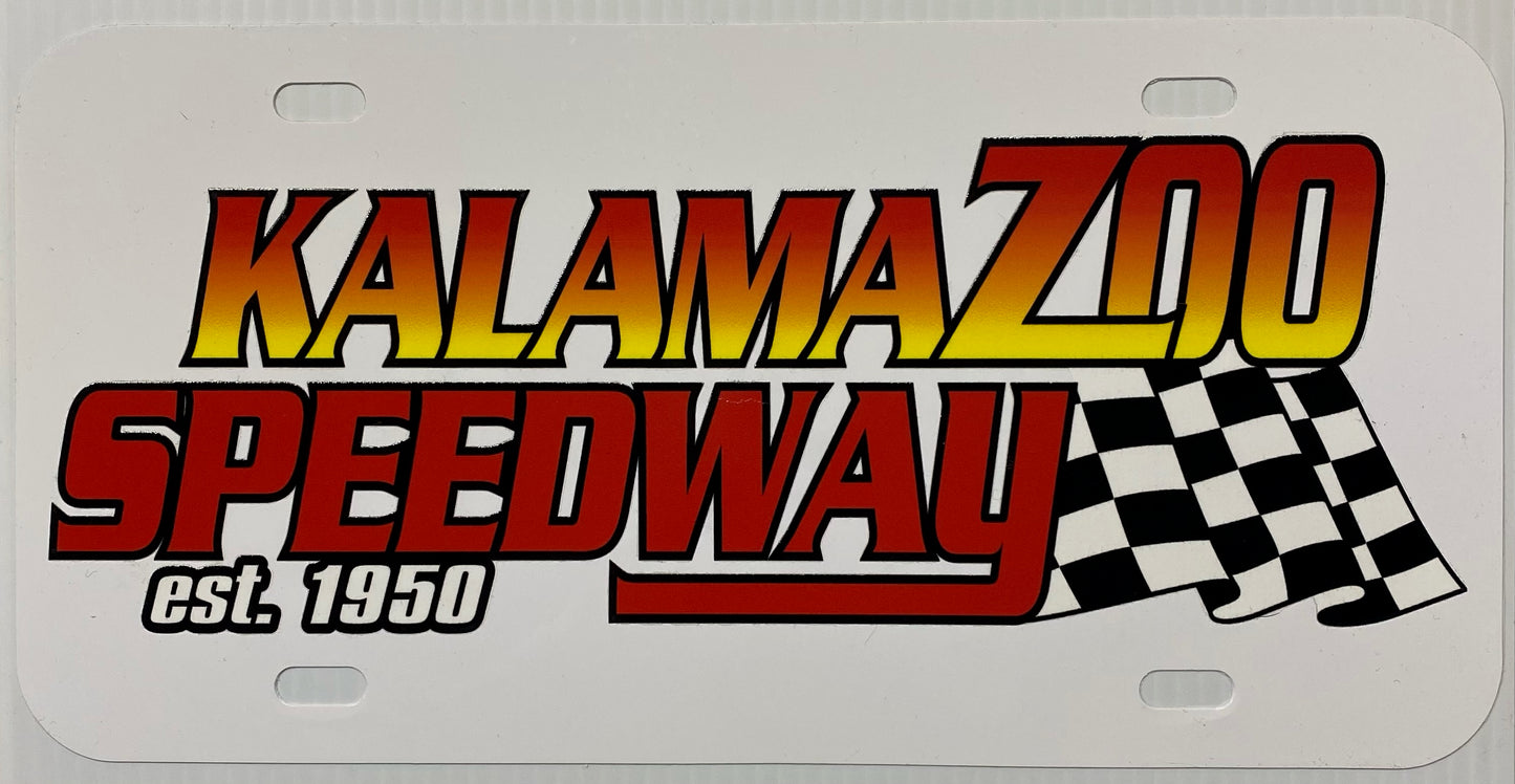 Kalamazoo Speedway License Plate