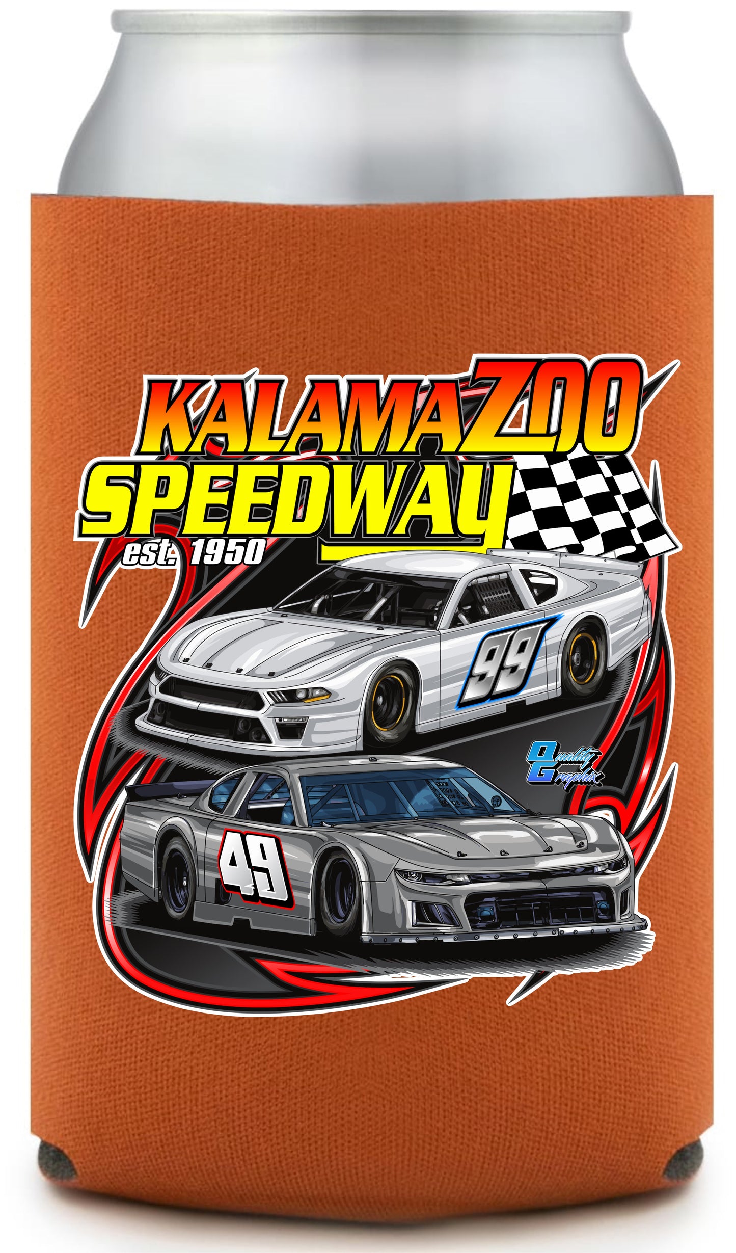 Kalamazoo Speedway Can Koozie