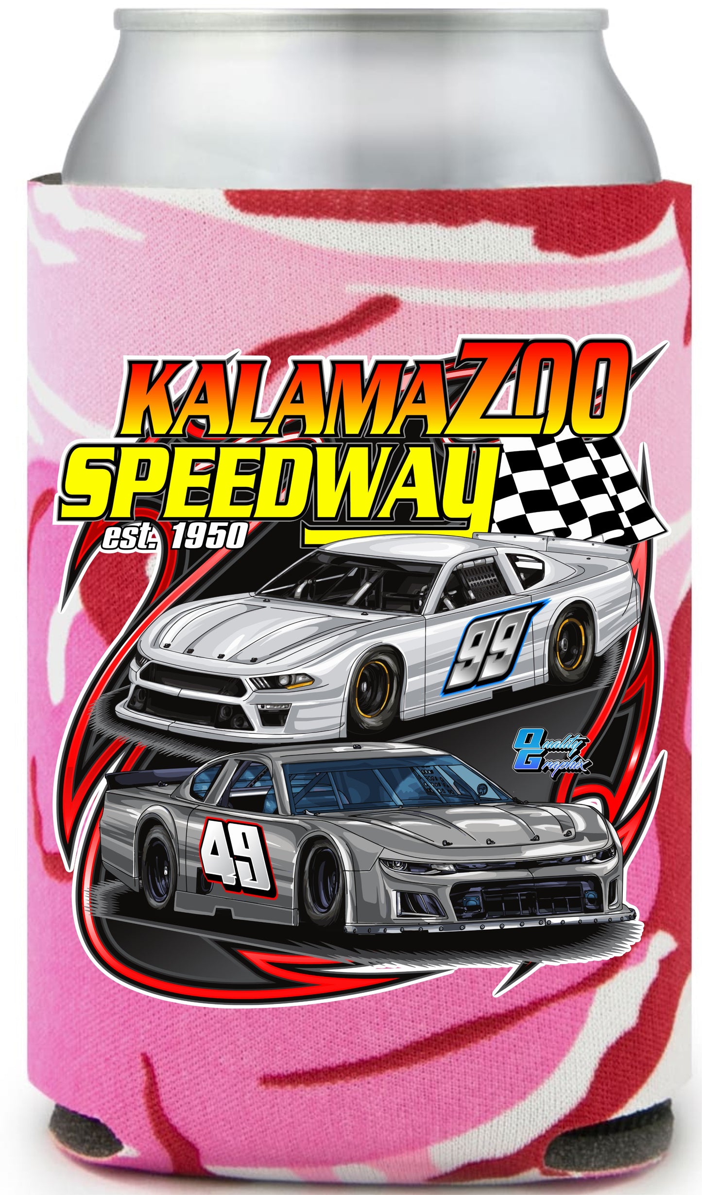 Kalamazoo Speedway Can Koozie