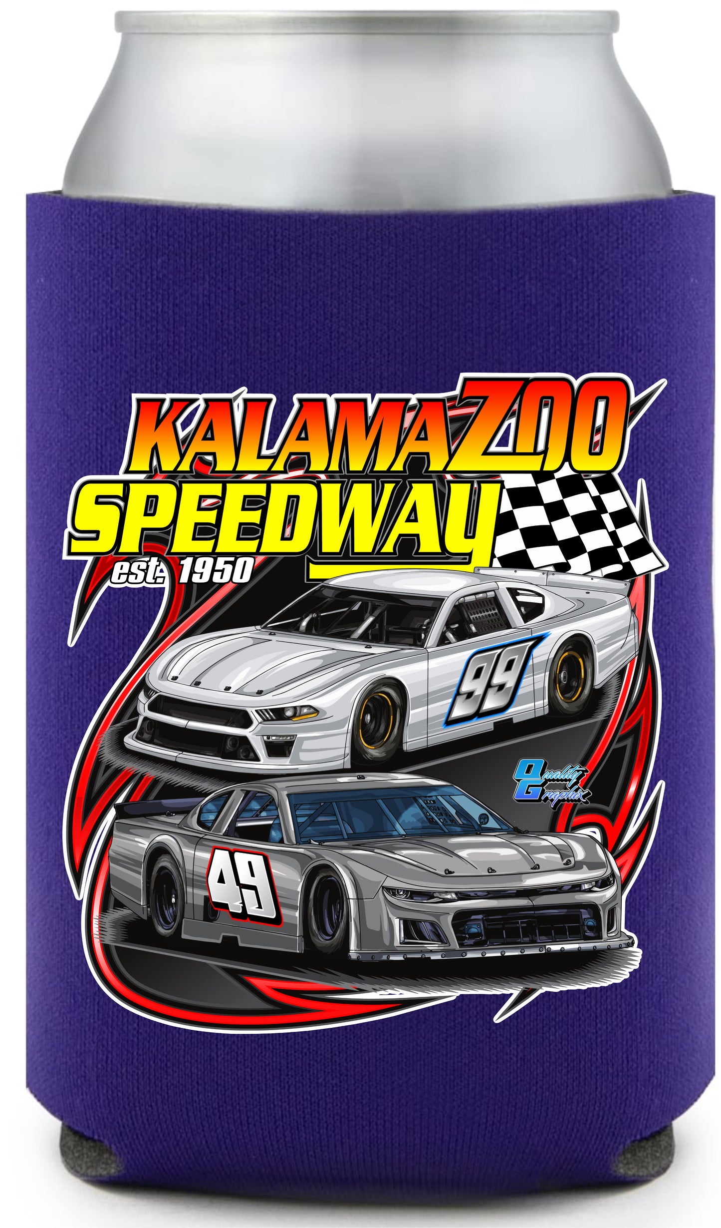 Kalamazoo Speedway Can Koozie