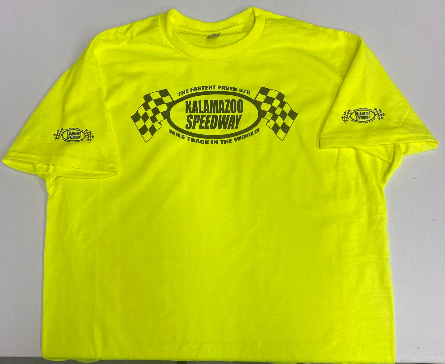 Kalamazoo Speedway Neon T-Shirts Cotton